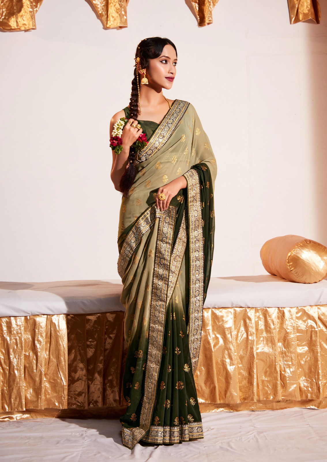 Stavan Rihana  7 Festive Wear Wholesale Georgette Sarees Catalog